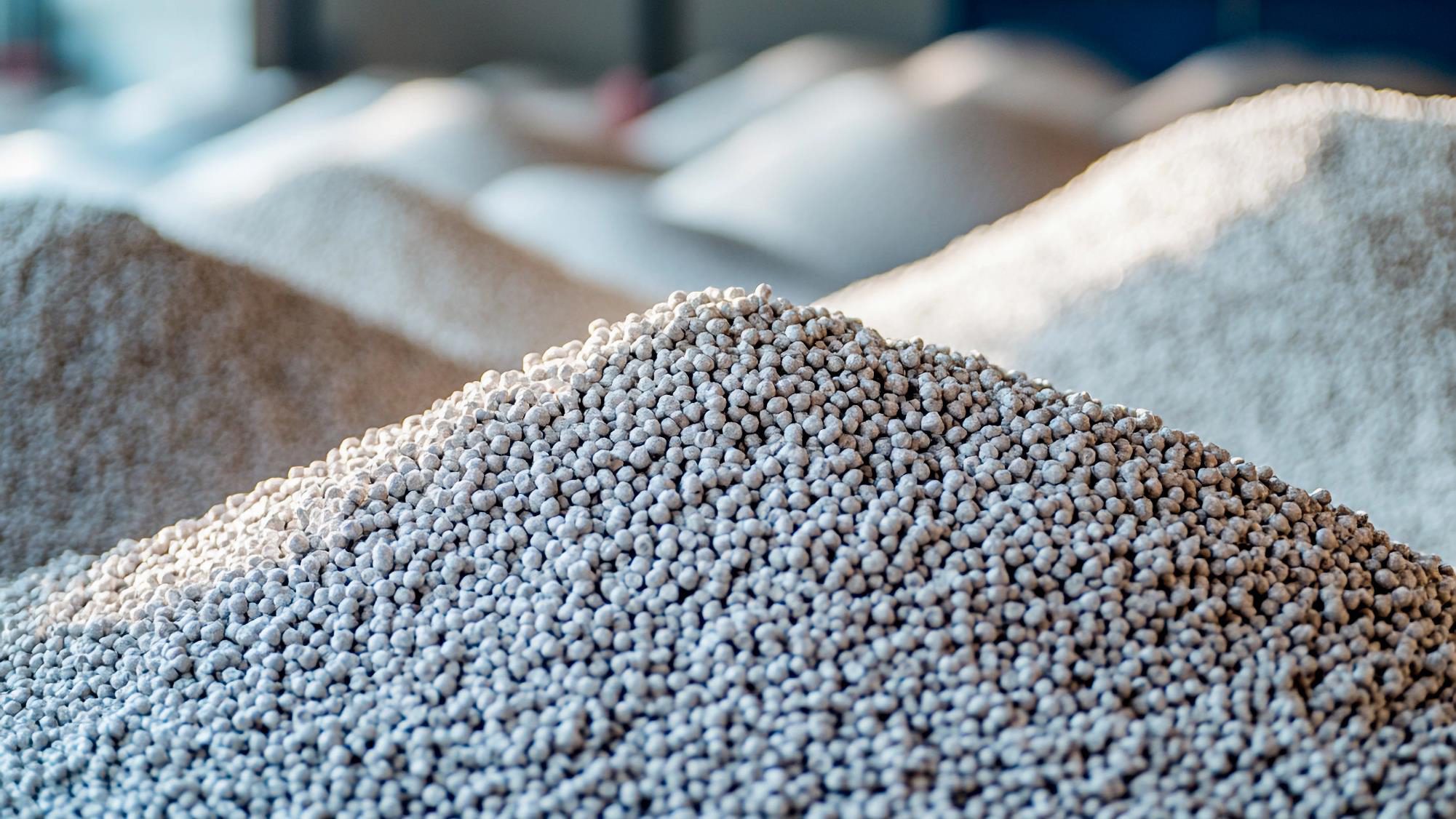 Stockpile of DuraTerra BioM granule
